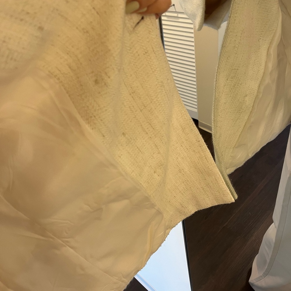 Double Breasted Wdny White Blazer - Picture 6 of 9
